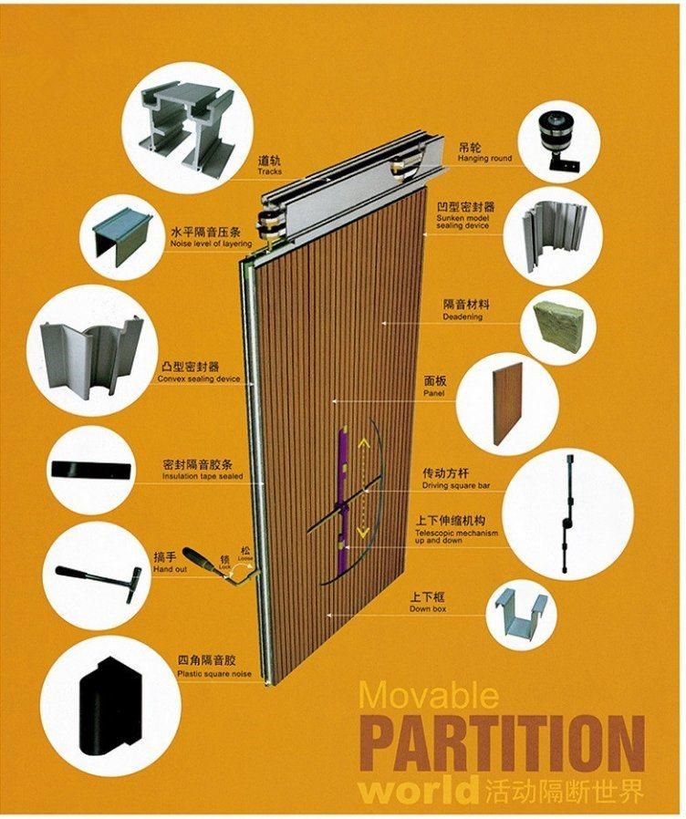 European Style Cheap Small Interior Aluminum Partition Folding Partition Wall