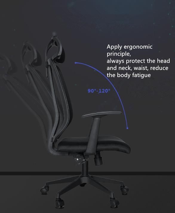 Hot Sale Computer Task Swivel Executive Office Chair with Adjustable Headrest Back Support