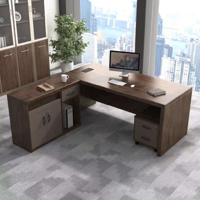 New Melamine Office Furniture Combination L Shape Executive Office Desk