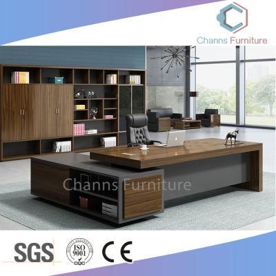 Hot Selling Wooden Office Furniture Executive Table with Side Desk (CAS-DA05)