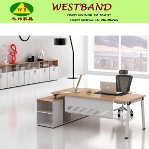 2015 New Design Modern Cheap Alloy Wooden Office Table (WB-Chris)