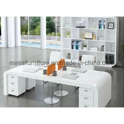 (MN-WS248) Office Modular Staff White Computer Desk Workstation