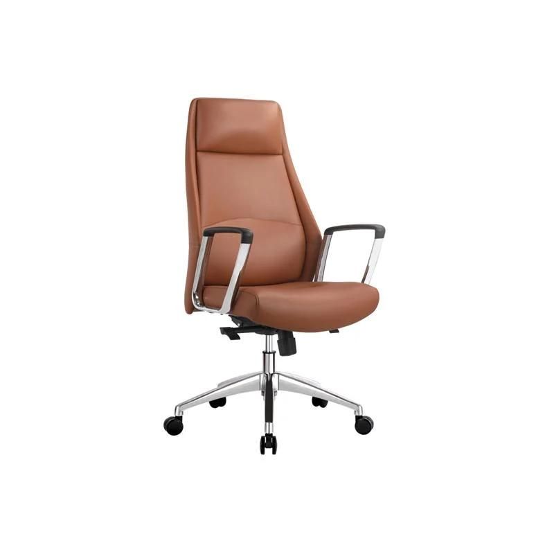 High Back Ergonomic Adjustable Half Leather Tilting Swivel Boss Home Office Executive Office Chair
