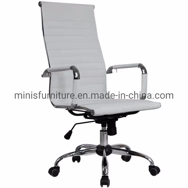 (M-OC108) Hot Sale Comfortable Office Furniture Executive Cream Color Rotary High Back Chair