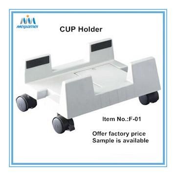 Furniture Accessories Plastic Adjustable CPU Holder in Grey Color.