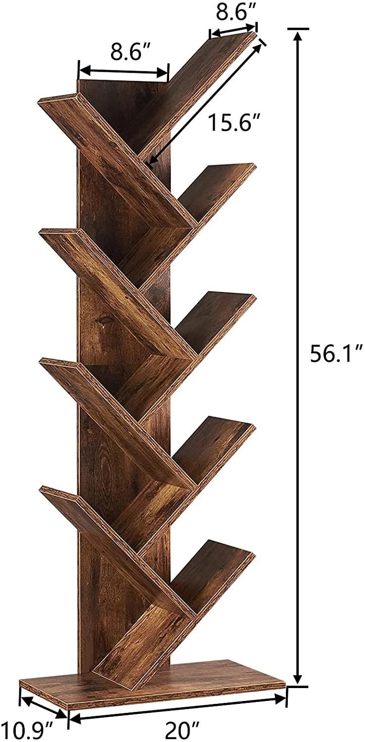 Tree Bookshelf Bookshelves Floor Standing Tree Bookcase in Living Room Home Office