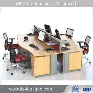 Wholesale 4 Seater Office Cubicle Workstation with Fabric Partition Am043