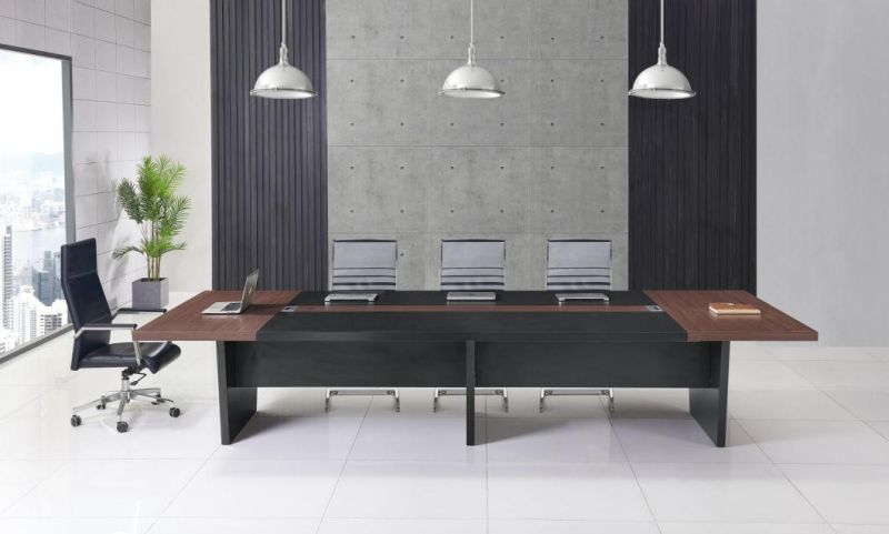 American Standard Carb P2 12 Feet Meeting Room Multi Person Wooden Big Conference Table