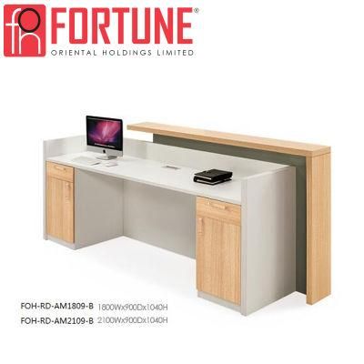 Most Popular MFC Office Desk Reception Table with Filing Cabinet Foh-Rd-Am1809-B