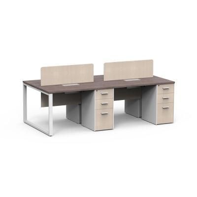 High Quality Modern Computer Office Desk Furniture Four Seat Workstations