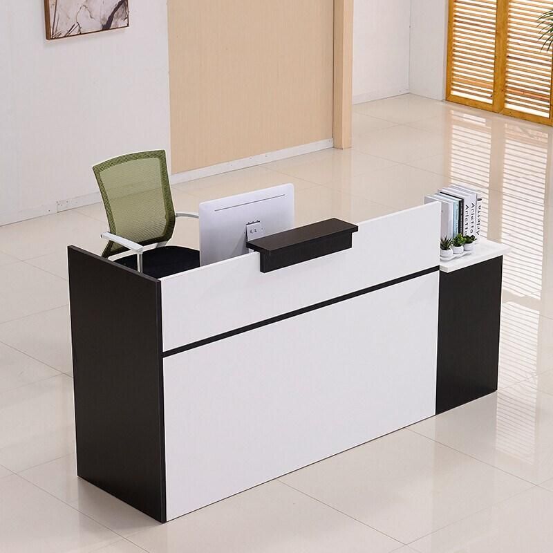 Hl-034A 2021 Top Quality Mix Color Salon Reception Table Consult Table for Sale Cashier Desk Check-out Counter Checkstand