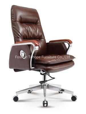 Modern Luxury Functional Office Furniture Executive Manager Leather Chair Adjustable Style