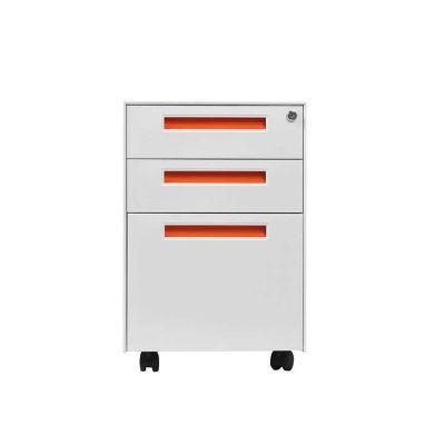 Steel Mobile Caddy Pedestal Movable Storage Drawer Filing Cabinet