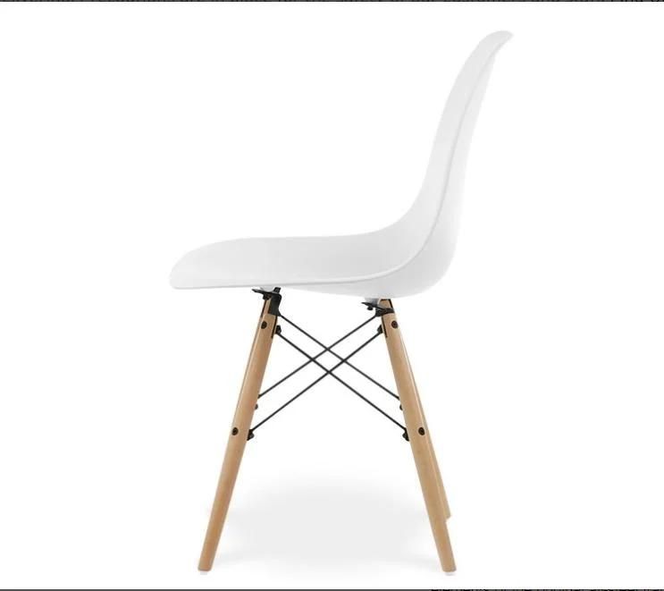 Cheap Replica Plastic Kitchen Chair Restaurant Bistro Dinner Dining Chairs Wooden Legs