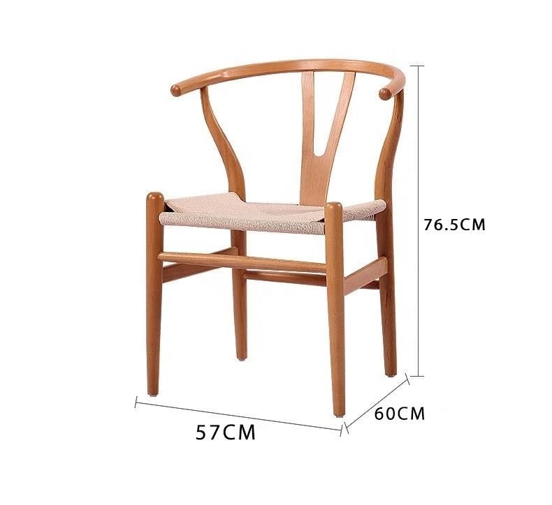 Nordic Luxury Solid Wood Furniture Modern Wishbone Y Chair Hotel Dining Chair out Door Indoor MID Century Modern Furnish Set