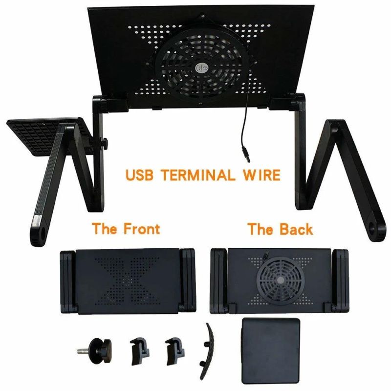 Portable Adjustable Laptop Notebook Table Stand Tray Lazy Foldable Computer Desk