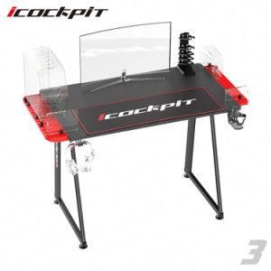 Icockpit New Design Gaming Table Expansion Shelf Home Office Easy Assemble Computer Desk