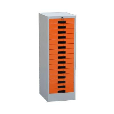 15 Drawers Steel Metal Upright Used Bank Storage Filing Cabinet Corner Cabinet