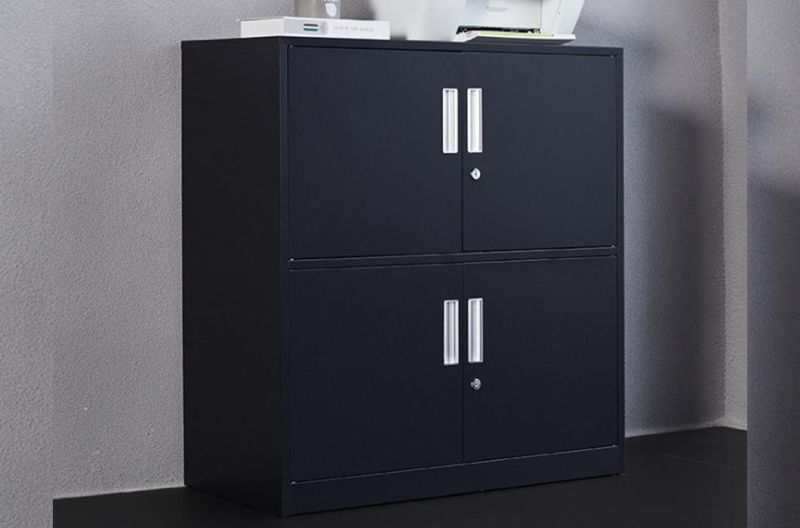 Steel Filing Cabinet Black Color Cabinet Office Use Steel Cabinet