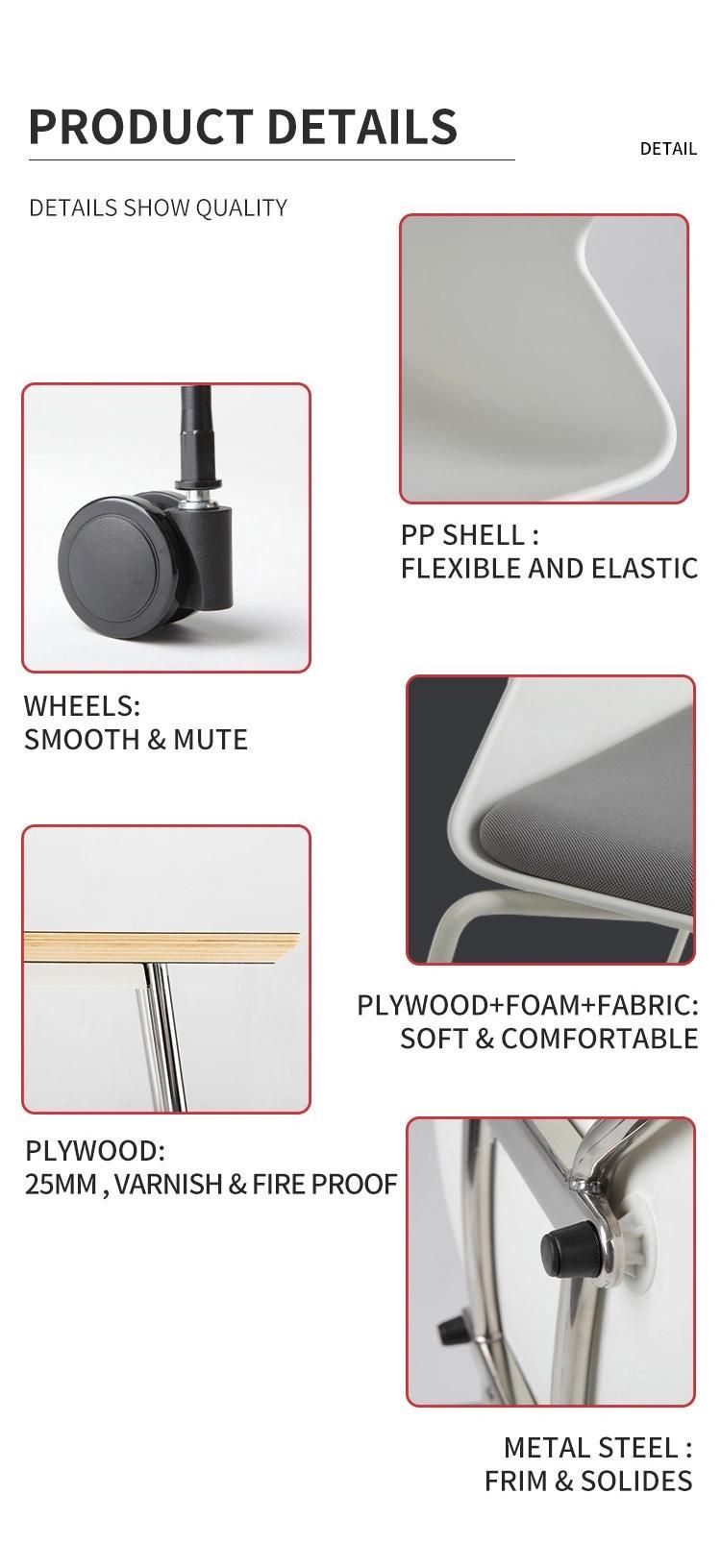 Office Furniture Wholesale Price Gray Mesh Factory Plastic Visitor Meeting Conference Chair