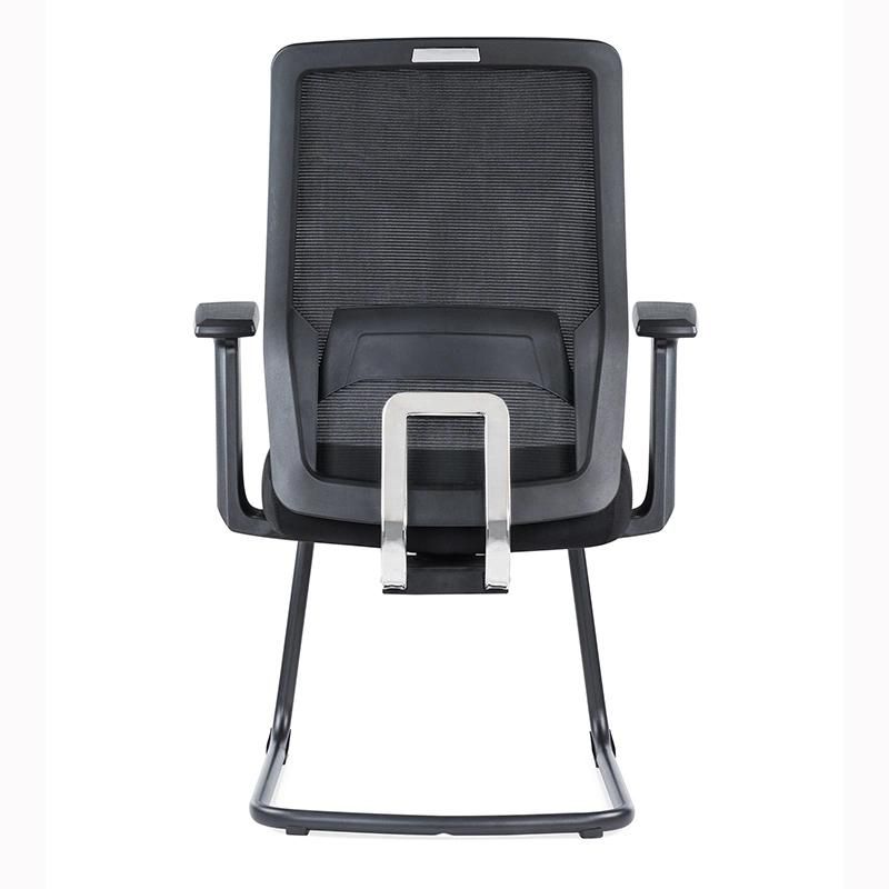 MID Back Modern Black Meeting Room Armrest Office Chair