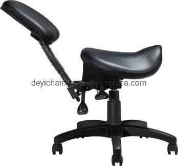 Round Shape Backrest with Tube Functional Mechanism Back Seat Adjustment Saddle Indulstrial Computer Chair