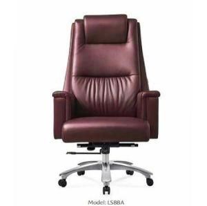 Wooden Office Chair for Conforence Manager Room with Chromed Base