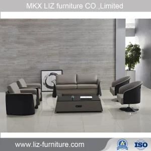 Good Quality Small Waiting Room Leather Office Sofa Couch (Y369)