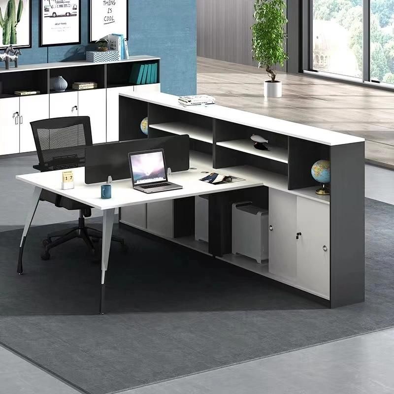 Modern Office Desk Furniture Melamine 4 Person Office Workstations