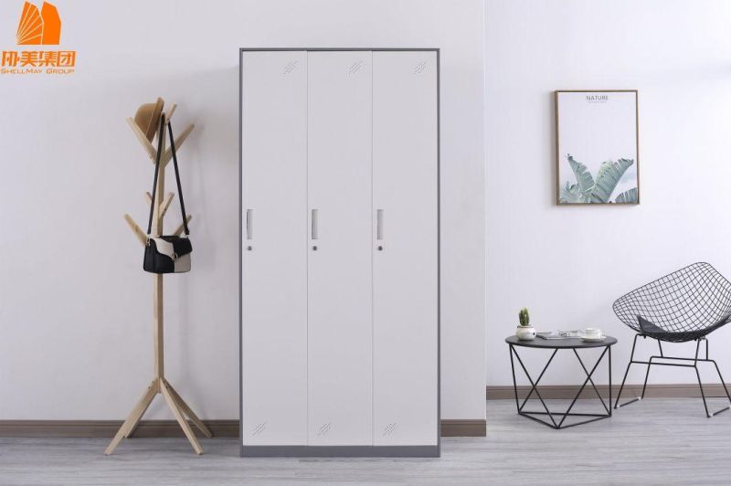 Modern Design Practical Home Metal Wardrobe Furniture Locker Cabinet