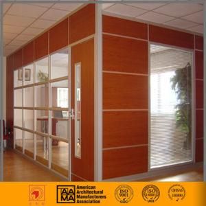 Wood / HPL Finish + Glass Office Partition Wall