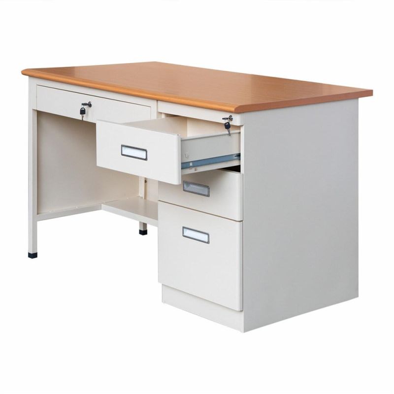 Cutomize Metal Office Furniture Computer Desk with Drawers