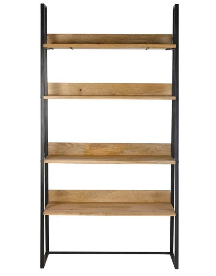 Modern Wooden Bookshelf 4-Tier Living Room Furniture