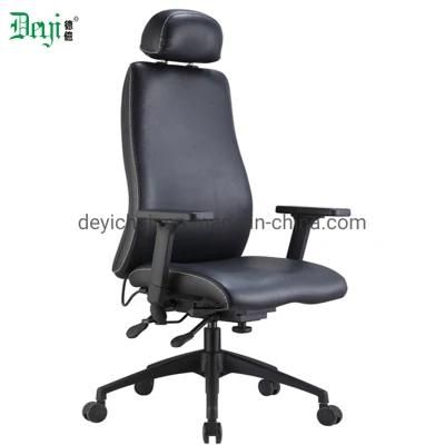 5 Lever Heavy Duty Mechanism Nylon Base Nylon Castor Class 4 Gas Lift with Adjustable Arms and Headrest Chair