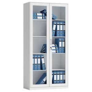 Cheap 2 Sliding Glass Door Office Furniture Metal /Steel/ Iron Cupboard/Cabinet
