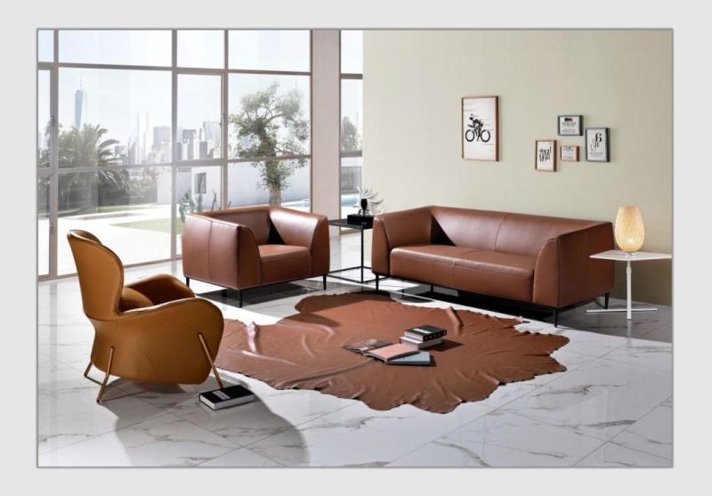 Zode Modern Home/Living Room/Office Furniture Customizable Corner Combination Customized Genuine Leather Sofa