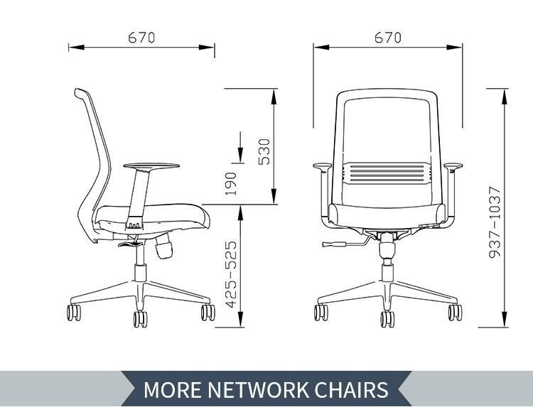 Professional Design Luxury Office Furniture Chair Office Staff Computer Mesh Chair