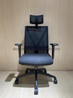 Mesh Back Black Base Nylon Caster Synchronised Meachanism Headrest Available Manager Executive Office Chair