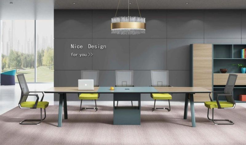 School Company Large Durable Stable Wooden Modern Conference Table