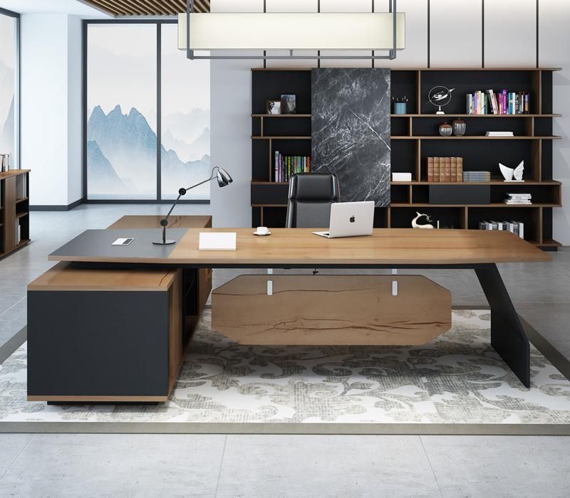 Competitive Office Executive L-Shape Manager Table for Office Room