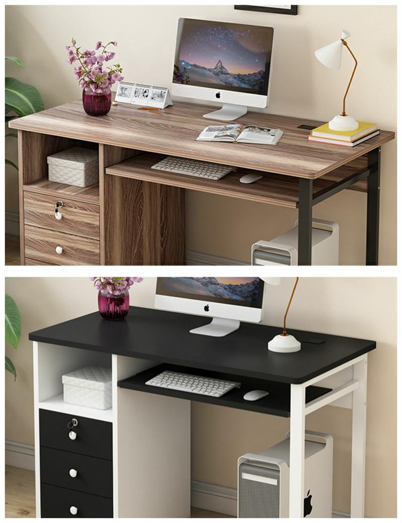 Home Office Desk Wooden School Office Furniture Computer Study Tables with Drawer Cabinet