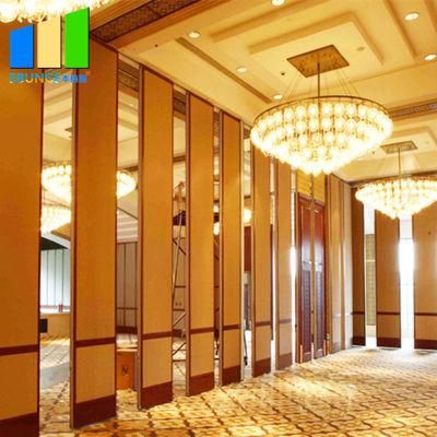 Top Ceiling Hung Sliding Door HPL Operable Wall Systems Flexible Partition Wall with Door