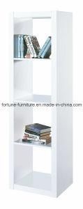 Wooden UV High Gloss White Bookcase (5018)