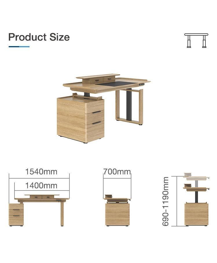 32mm/S Speed 1250n Load Capacity Office Furniture Fuan-Series Lifting Table