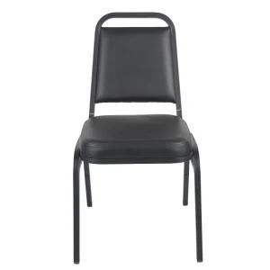 Modern Office Stacking Chair for Conference with Vinyl Upholstered