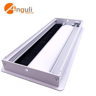 2020 Aluminum Alloy Soft Closing Brush Cable Grommet Box with Buffer