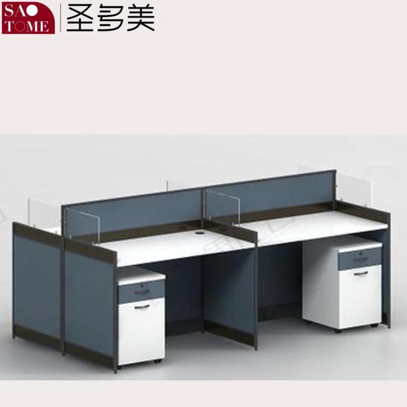 Office Furniture Opposite Four-Person Office Desk