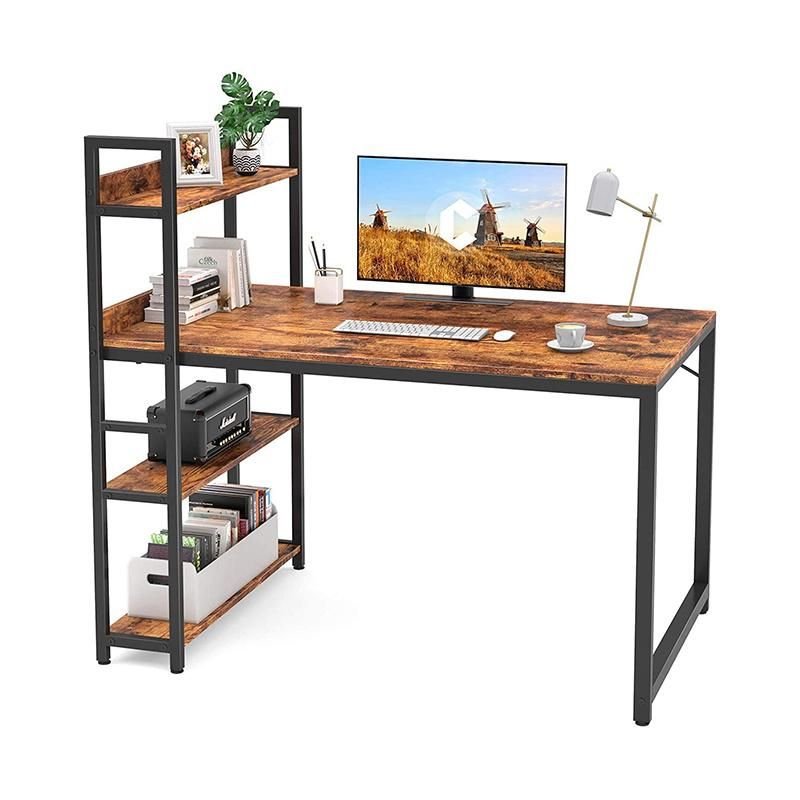 Computer Desk 47 Inch with Storage Shelves Study Writing Table for Home Office
