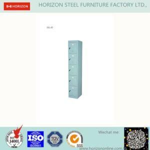 5 Doors Locker Office Furniture with Epoxy Powder and Replaceable Cam Lock/Metal Cabinet
