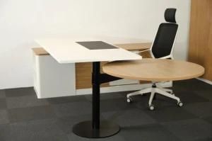 Elegant Executive Office Table with Side Table